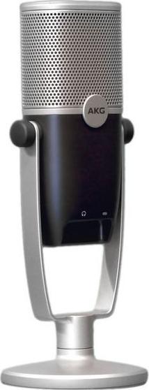 Mикрофон USB AKG Ara, кондензатор, 24-bit 96kHz, сино сребро