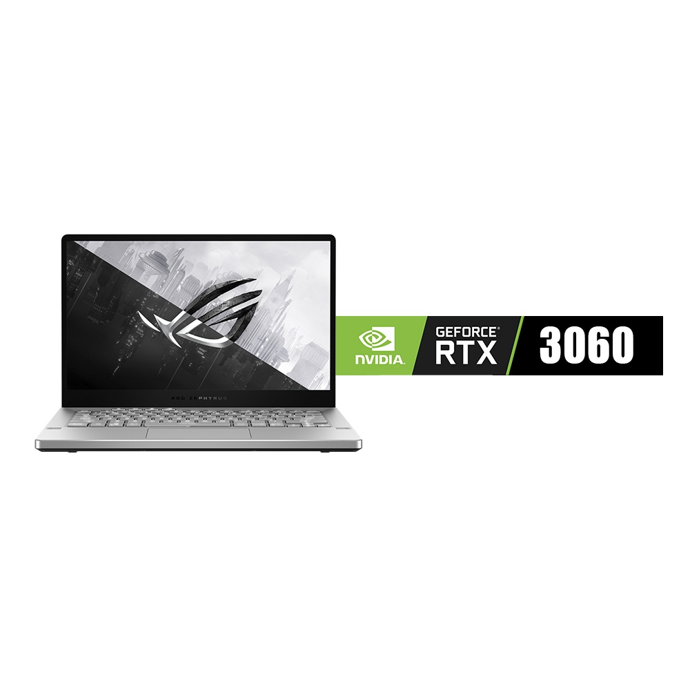 Laptop ASUS ROG Zephyrus G14 GA401QM, 14" FHD, AMD Ryzen 7, 16GB RAM DDR4, 512GB SSD, NVIDIA GeForce RTX 3060, i bardhë