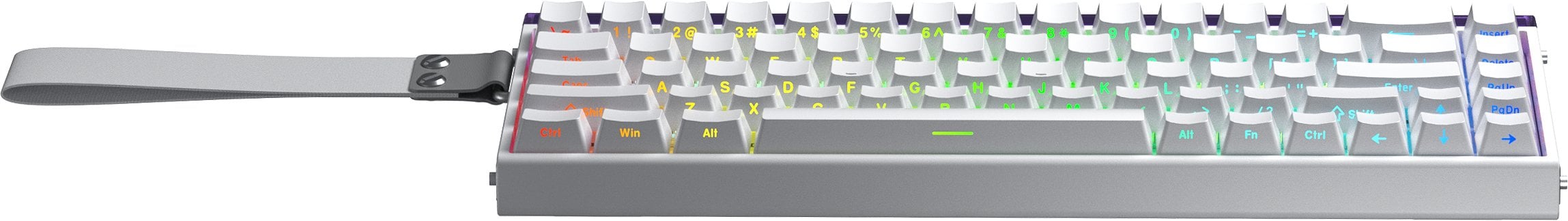 Tastierë gaming AULA Hero68 HE, 60%, Hall Effect, RGB, e bardhë