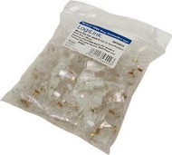 Lidhës RJ45 LogiLink, 100 copë, transparent