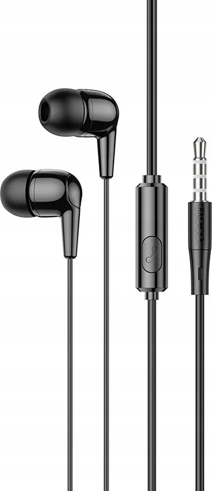 Kufje me kabllo Hoco M97, jack 3.5 mm, me mikrofon, të zeza