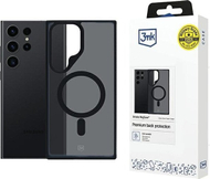 Kapak telefoni 3MK Smoke MagCase, për Samsung Galaxy S23 Ultra, me MagSafe, gjysmë transparent