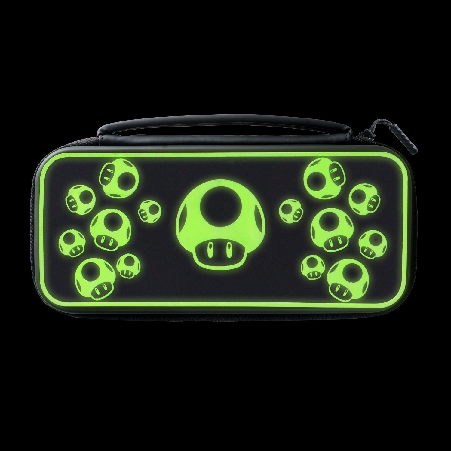 Kuti udhëtimi PDP Travel Plus 1-Up, për Nintendo, Glow in the Dark, e zezë