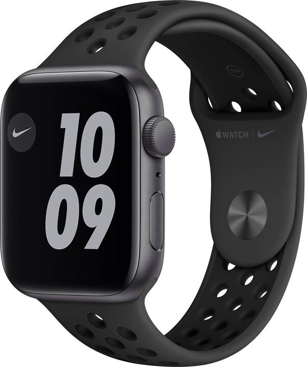 Слика на Apple Watch Nike SE, 44mm, Space Gray, Anthracite/Black Nike Sport Band