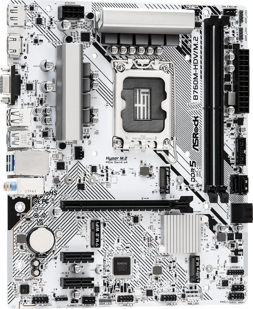 Матична плоча ASRock B760M-HDV/M.2, Intel B760, Micro ATX