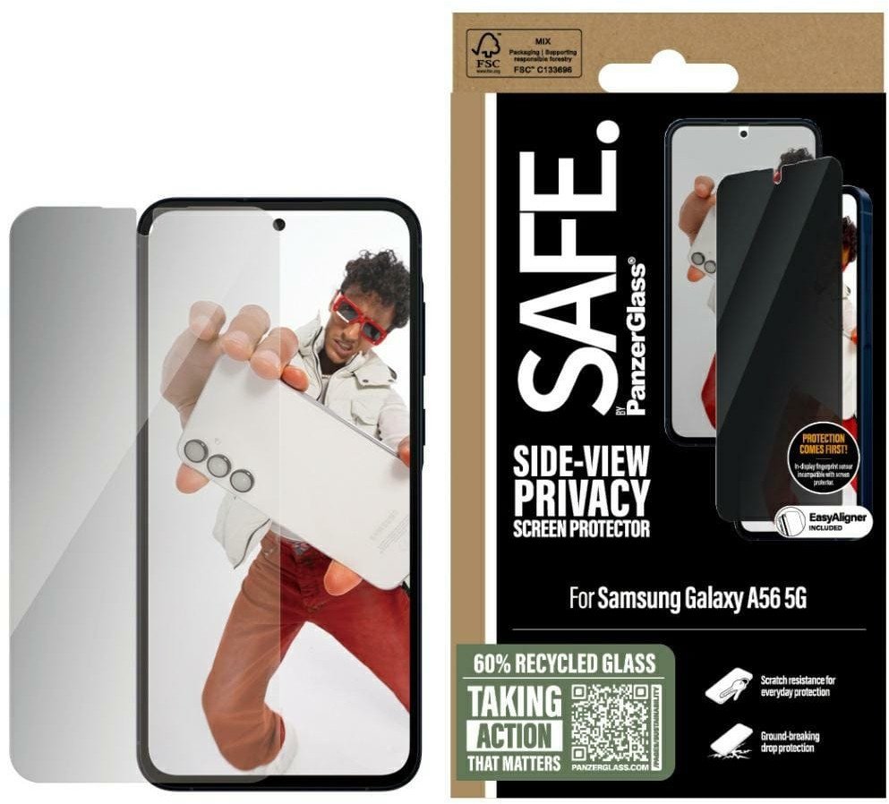 Mbrojtëse ekrani PanzerGlass SAFE Privacy, Samsung Galaxy A56 5G, Ultra Wide Fit, transparente