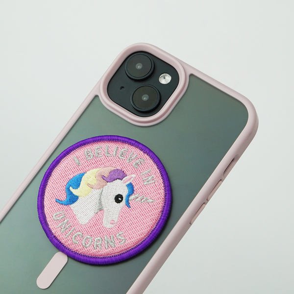 Badge magnetik MagSafe LAUT Magmoji Unicorns, aksesor për iPhone, shumëngjyrësh