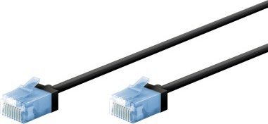 Kabllo rrjeti Goobay Patch Cable CAT 6A, 2m, U UTP, e zezë
