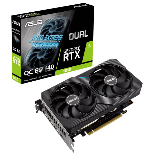 Kartë grafike ASUS Dual GeForce RTX 3050 OC Edition 8GB NVIDIA GDDR6