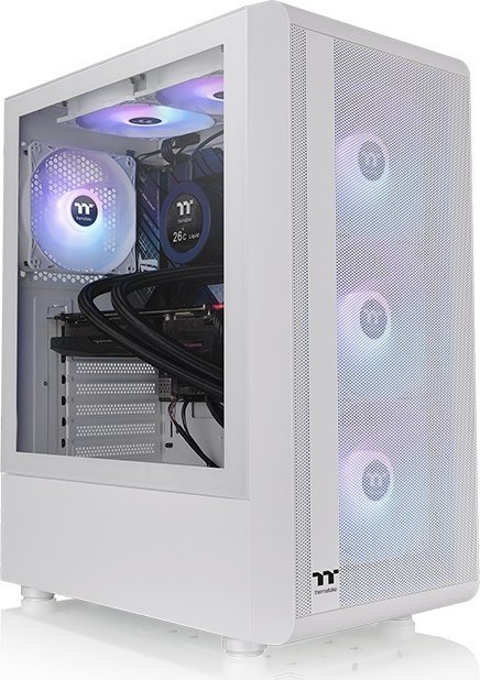 Куќиште за компјутер Thermaltake S200 TG ARGB Snow, Midi Tower Куќиште за компјутер Thermaltake S200 TG ARGB Snow, Midi Tower
