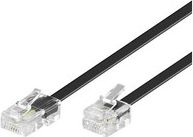 Kabllo rrjeti MicroConnect RJ-11/RJ-45 (M/M), 10m, e zezë