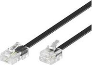 Kabllo rrjeti MicroConnect RJ-11/RJ-45 (M/M), 10m, e zezë