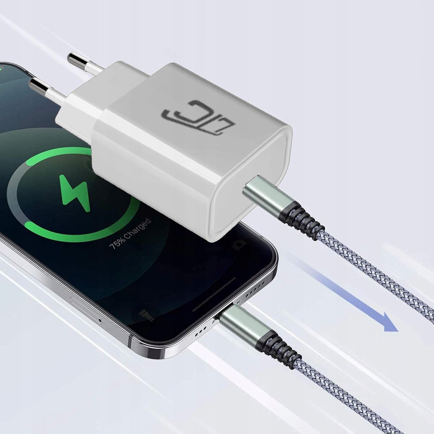 Полнач за мрежа LTC USB-C QC 3.0 PD, 20W, 3A, бел