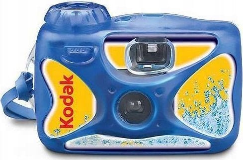 Aparat fotografik njëpërdorimësh Kodak Water and Sport, 27 poza, rezistent ndaj ujit 15m, i kaltër