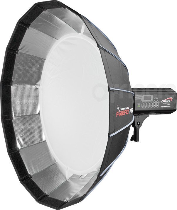 Softbox palosës Aurora Firefly Par FPO85BW, 85 cm, bajonetë Bowens Aurora, argjendtë