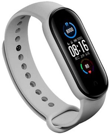 Rrip silikoni Epico për Xiaomi Mi Band 5, i hirtë
