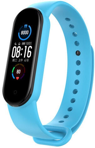 Rrip silikoni Epico për Xiaomi Mi Smart Band 6, i kaltër i qelët