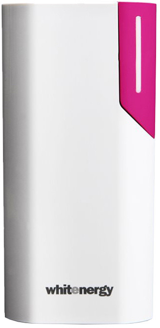 Power Bank Whitenergy, 4000mAh, i bardhë / rozë