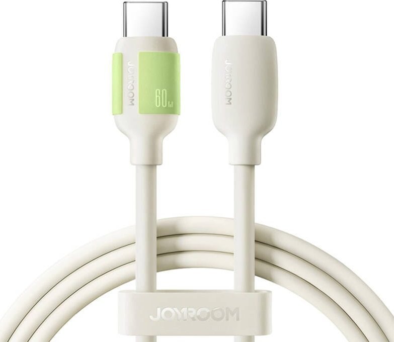 Kabllo USB C në USB C Joyroom, 2m, 60W, bezhë