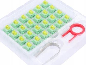 Switche mekanike Redragon A113 QT Bullet, 3 pin, set 24 copë, transparente