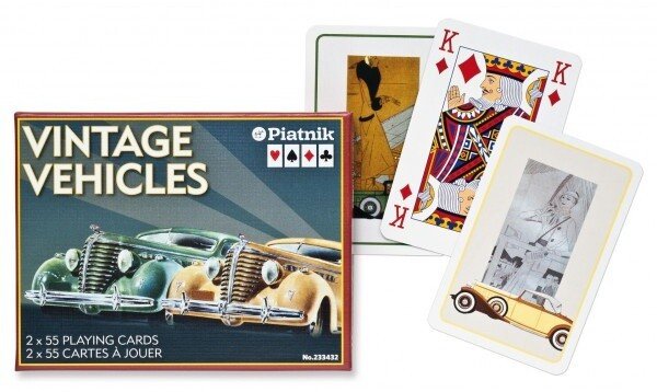 Lojë me letra Piatnik Kanasta - Makina të vjetra