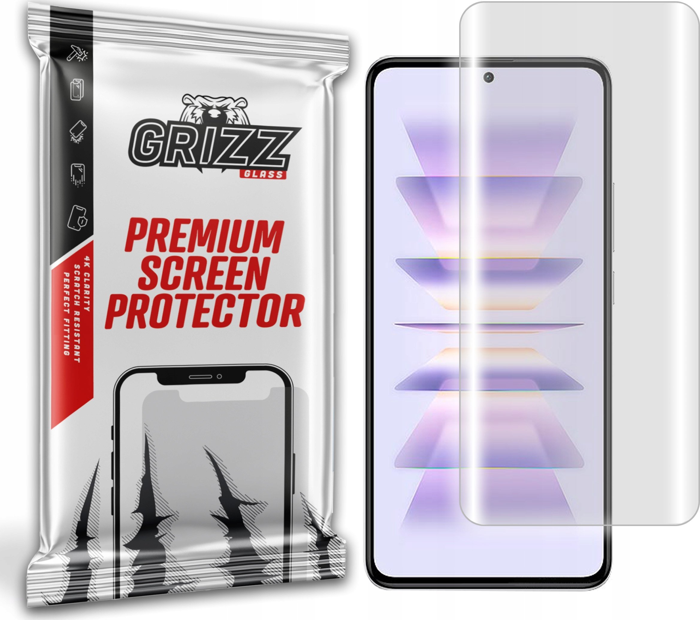 Mbrojtëse ekrani GrizzGlass Hydrofilm për Xiaomi Redmi K60 Pro, hidrogel, transparente