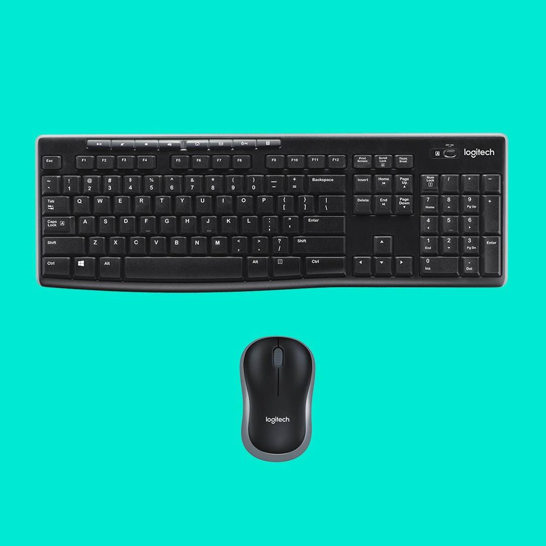 Set tastierë dhe maus Logitech Wireless Combo MK270, QWERTY, 2.4 GHz, 10m, e zezë