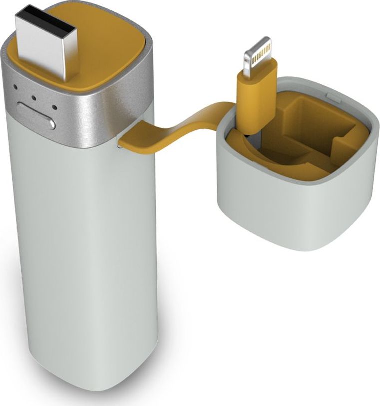 Powerbank MiPow Power Tube 3000L, 3000mAh, me Bluetooth, gri