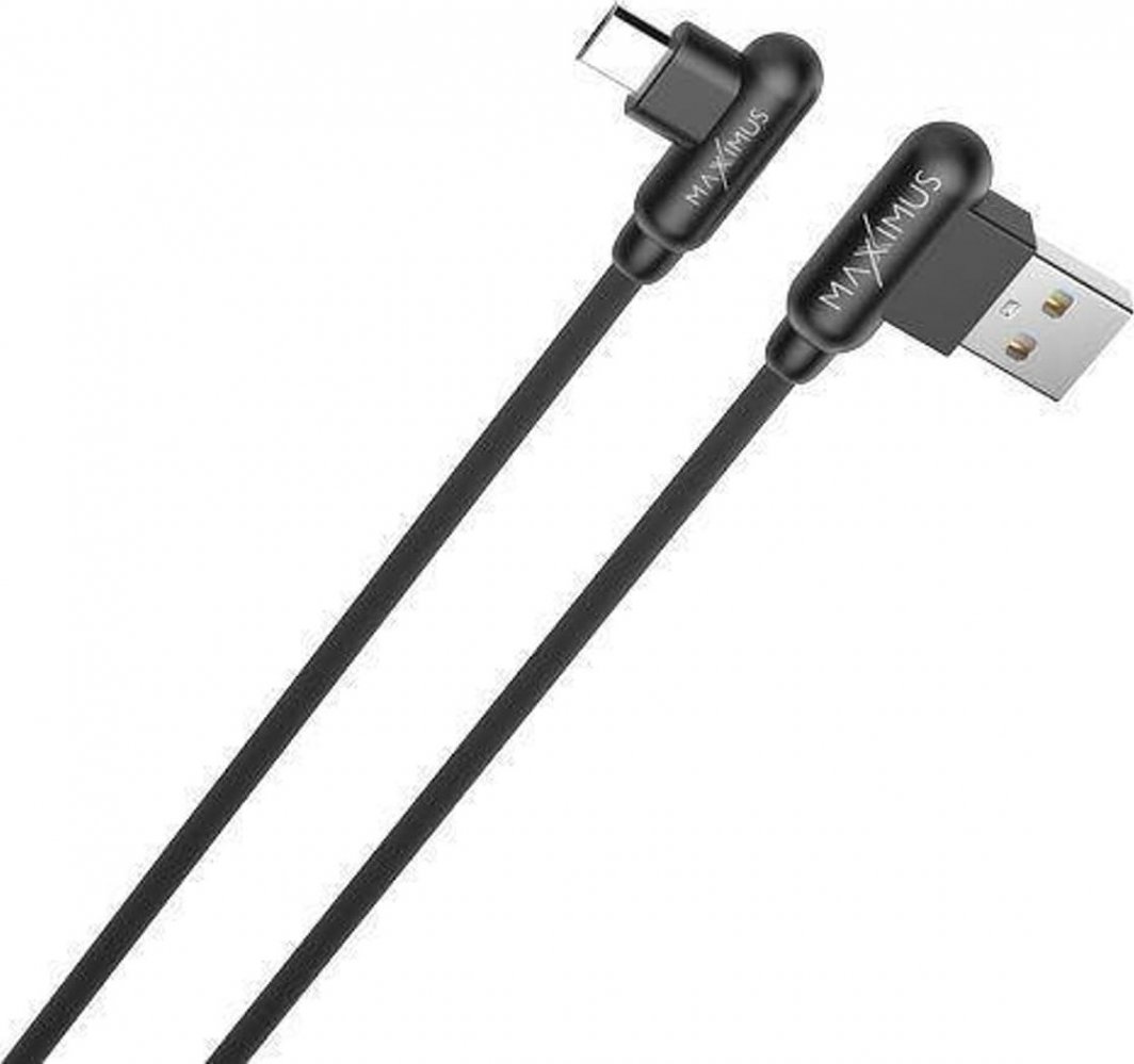 Kabllo USB Maxximus USB A në microUSB, 1 m, fast charge 2.4A, e zezë