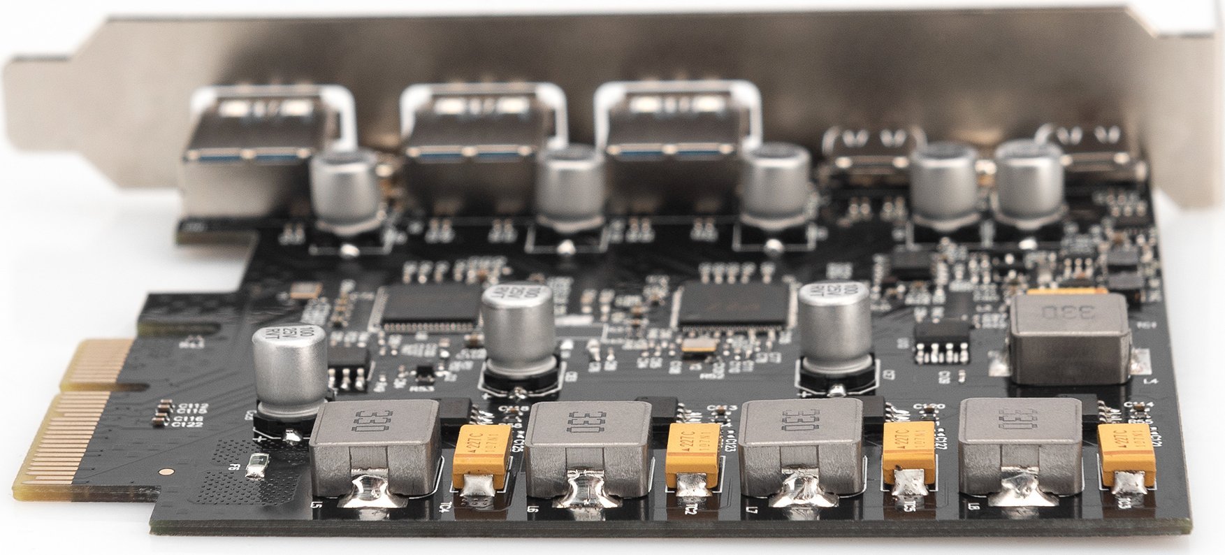Kartë zgjeruese Digitus USB 3.1 PCIe Controller, 2x USB C, 3x USB A 3.1 Gen 2