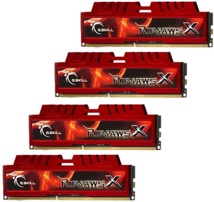 Memorie G.Skill RipjawsX, DDR3, 32 GB, 1600 MHz, CL10, F3-12800CL10Q-32GBXL