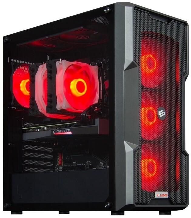 PC HAL3000 Alfa Gamer Elite 3060 Ti, црн
