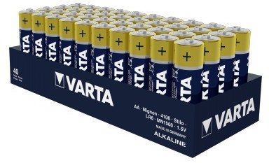 Bateri alkaline Varta Longlife AA, set 40 copë