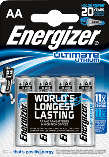 Bateri Energizer FR6/4 Ultimate Lithium AA, 4 copë