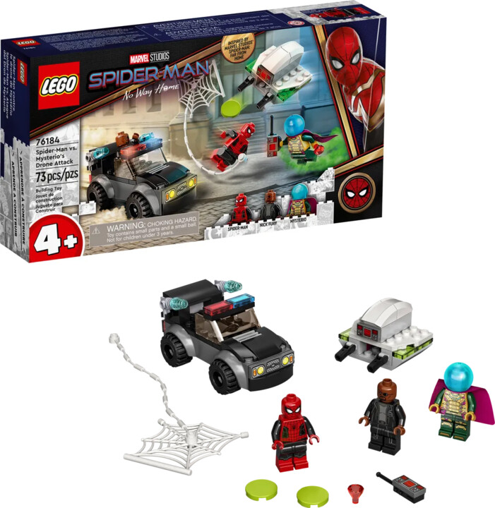 Сет играчки LEGO® Marvel Super Heroes 76184 Spider-Man and Mystery Drone Attack