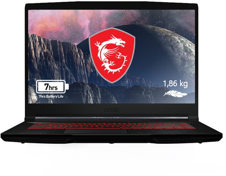 Laptop MSI GF63 Thin 10UC-438XCZ, 15.6 ", Intel Core i5, 8GB RAM, 512GB SSD, NVIDIA GeForce RTX 3050, i zi 