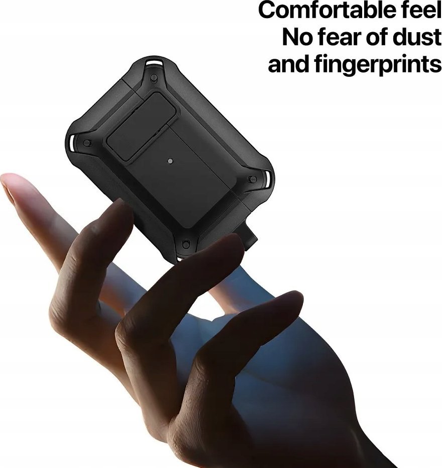 Mbulesë mbrojtëse Dux Ducis Peco për AirPods Pro 2, armor case, e zezë