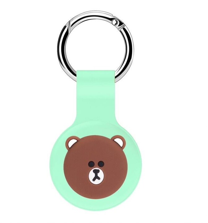 Прикажи детали за RhinoTech детска силиконска футрола за Apple AirTag - мотив на мечка RhinoTech детска силиконска футрола за Apple AirTag - мотив на мечка