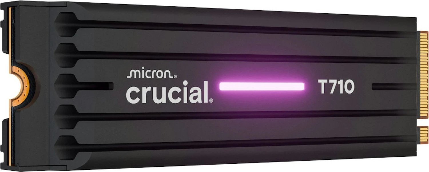 SSD Crucial T710, 2TB, NVMe, со ладилник