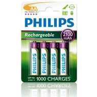 Bateri të rikarikueshme Philips Multilife AA R6, 2100mAh, 4 copë