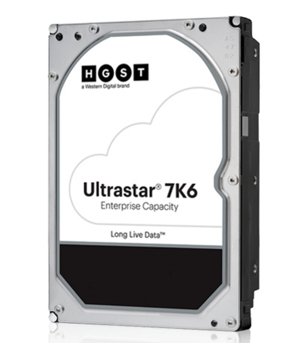 Тврд диск Western Digital HGST Ultrastar 7K6 HUS726T6TAL5204, 6TB, 3.5\", 7200RPM, 512MB кеш, SAS 12Gb/s, црн