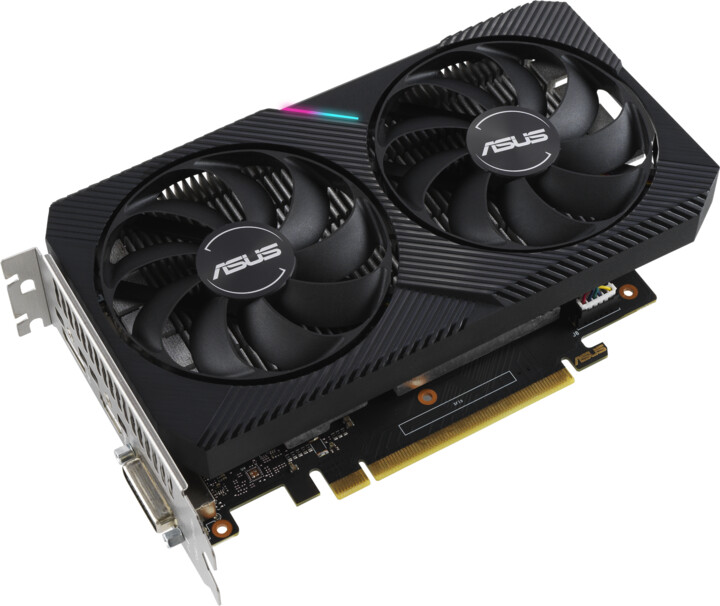 Kartë grafike ASUS GeForce DUAL-GTX1650-O4GD6-MINI, 4GB GDDR6