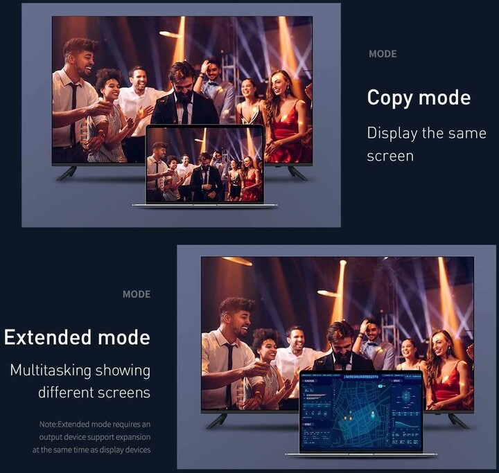 Kabllo BASEUS Cafule Series, HDMI - DisplayPort, 4K@60Hz, me kontakte të praruar në ar, e thurur, 1m, e zezë