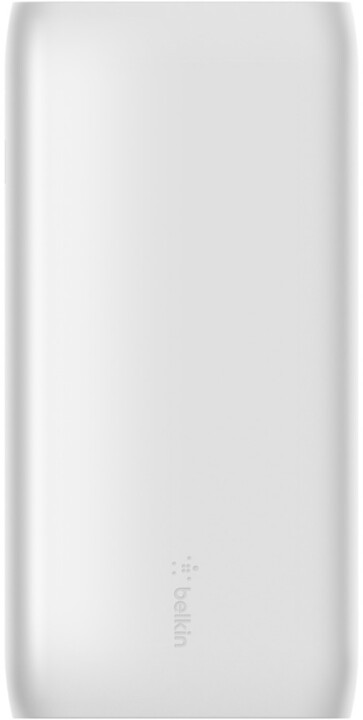 Powerbank Belkin, 20000mAh, USB-C PD, USB-A, 18W, i bardhë