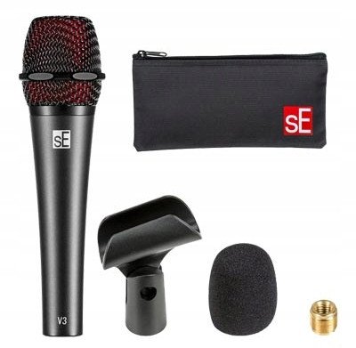 Mikrofon dinamik dorak SE Electronics V3 U, kardioid, i zi