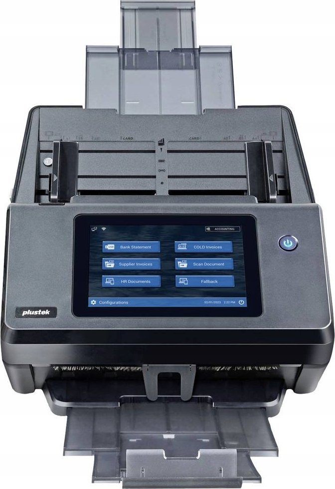 Skaner dokumentesh Plustek eScan A450 Pro, profesional, rrjet, gri
