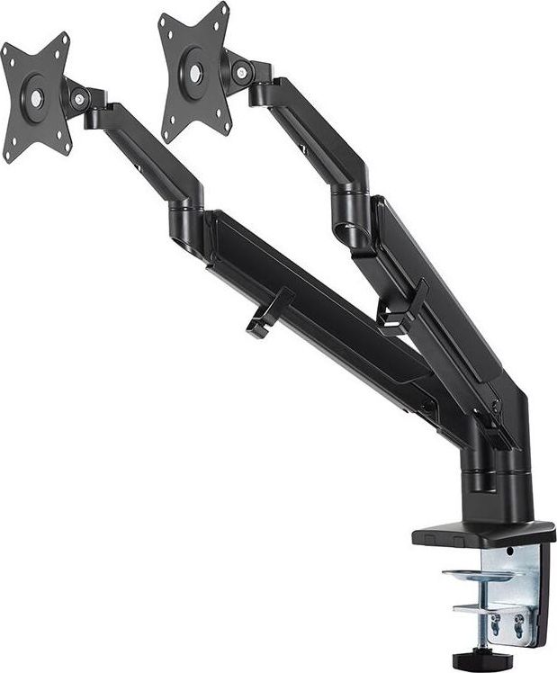 Krah monitori Neomounts DS70-810BL2, për 2 monitorë 17-32", gas spring, i zi