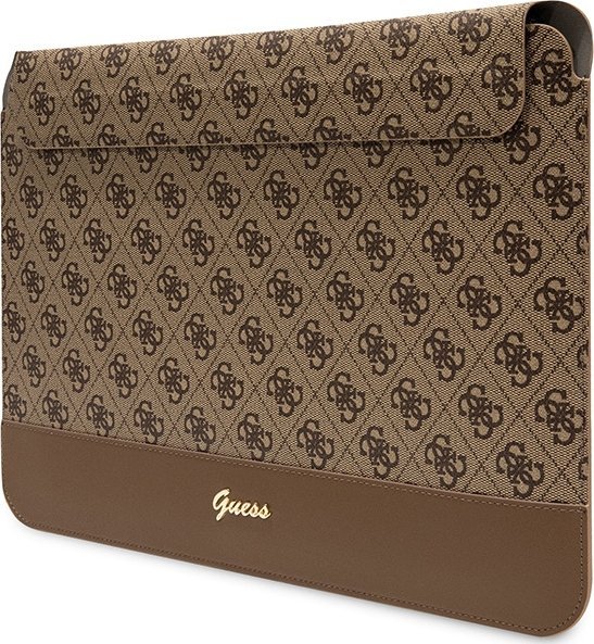 Футрола за лаптоп Guess 13/14", PU, дезен 4G, црна
