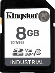 MicroSDHC Kingston Industrial UHS-I V30 card (SDIT/8GB), 8GB, klasa 10
