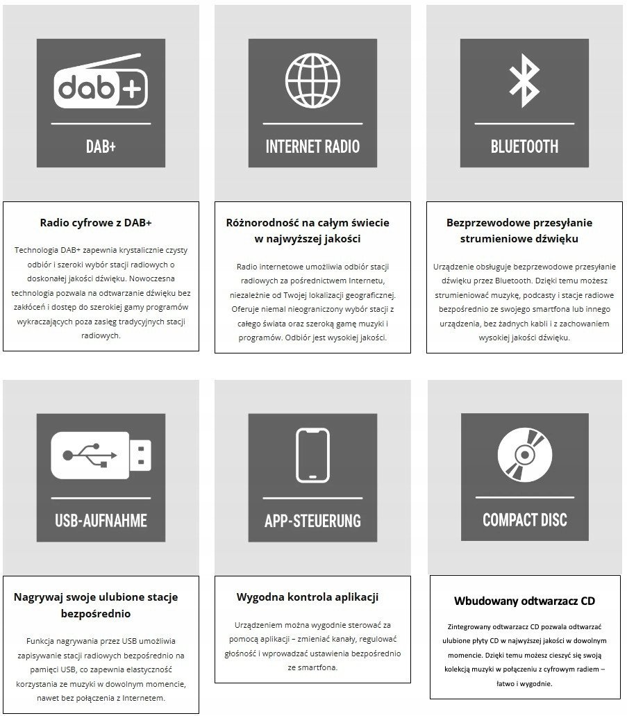 Интернет радио Telestar TOP 300 Wood, DAB+, CD, Bluetooth, сино